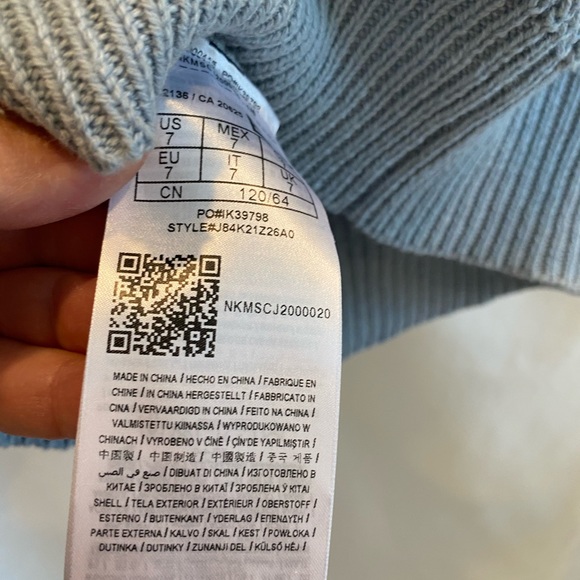 Guess RHINESTONE LOGO Winter Christmas Holidays SWEATER DRESS size 7 - Picture 8 of 11